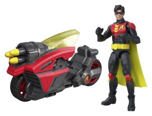 Figurka Robina z motocyklem DC 16,5 cm Mattel