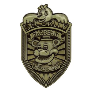 Replika Odznaki Bezpieczeństwa Five Nights at Freddy's Antique Brass Edition