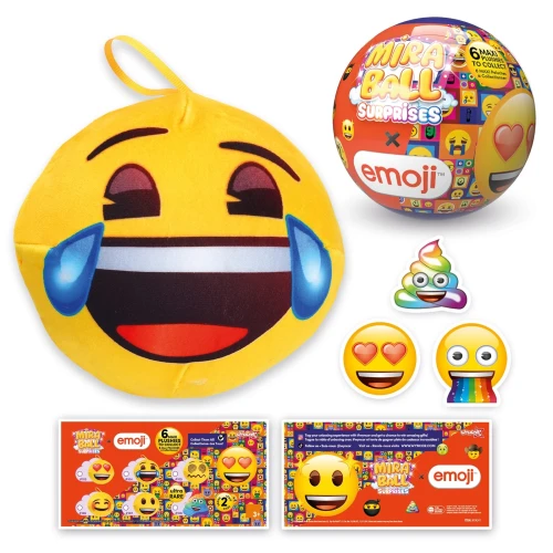 Miraball Surprises Emoji Kula Niespodzianka z Maskotką Memory Foam 10 cm 1.webp