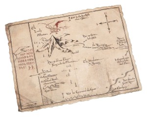 Plakat Weta Workshop Hobbit Mapa Thorina