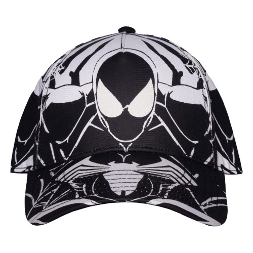 czapka-baseballowa-difuzed-spider-man-czarno-biala