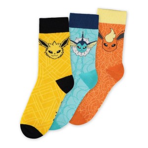 Skarpetki Difuzed Pokemon Eevee Ewolucje 3-Pak 39-42
