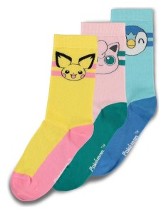 Skarpetki Difuzed Pokemon Piplup Pichu Jigglypuff 3-Pak 39-42