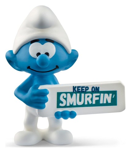 figurka-smerfy-smerf-z-tabliczka