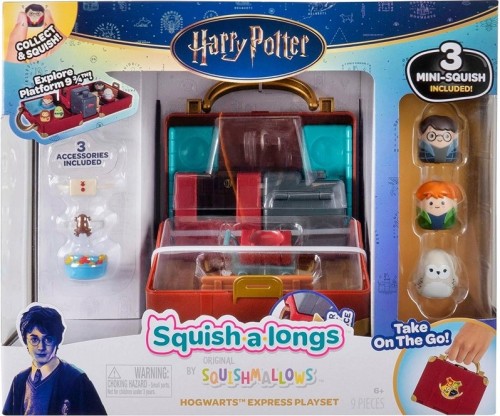Figurki Harry Potter Mini Squishmallows Squish-A-Longs Hogwarts Express Walizka Zestaw 1.jpg