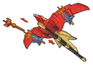 Figurka Playmates Power Rangers Thunderzord Firebird