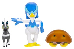 Figurka Jazwares Pokemon Blitzle, Kabuto i Quaxwell 3-Pak