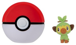Figurka Jazwares Pokemon Clip'n'Go Grookey z Poké Ball