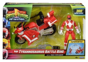 Pojazd Playmates Power Rangers Tyranozaur Battle Bike z Red Rangerem
