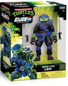 Figurka Playmates TMNT x G.I. Joe Leonardo x Snake Eyes