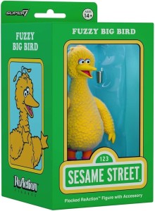 Figurka Super7 ReAction Ulica Sezamkowa Big Bird Flocked