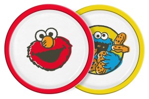 Zestaw talerzy Ulica Sezamkowa Geda Labels Vintage Kids 2-pak
