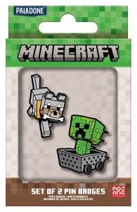 Zestaw przypinek Paladone Minecraft 2-Pak