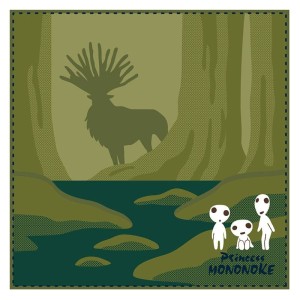 Ręcznik Marushin Studio Ghibli Księżniczka Mononoke Bóstwo Jelenia