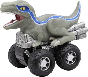 Auto Dinozaur z Napędem Zamachowym Samochodzik Jurassic World Welociraptor Blue