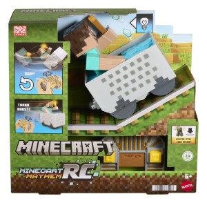 Pojazd Zdalnie Sterowany Mattel Minecraft Steve w Wagoniku