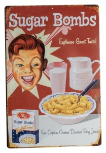 Tabliczka Metalowa Trick Or Treat Studios Fallout Sugar Bombs