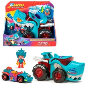 Pojazd Magic Box Toys T-Racers Mega Wheels T-Shark z wyrzutnią