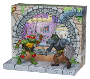 Figurki Playmates Teenage Mutant Ninja Turtles Raphael vs. Rocksteady