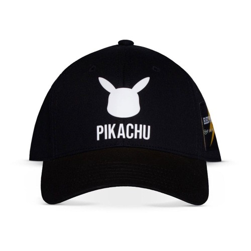 Difuzed Pokemon Curved Bill Cap Pikachu Black
