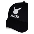 Difuzed Pokemon Curved Bill Cap Pikachu Black