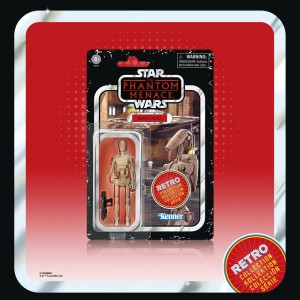 Figurka Battle Droid Kenner Hasbro Retro Star Wars The Phantom Menace 10 cm