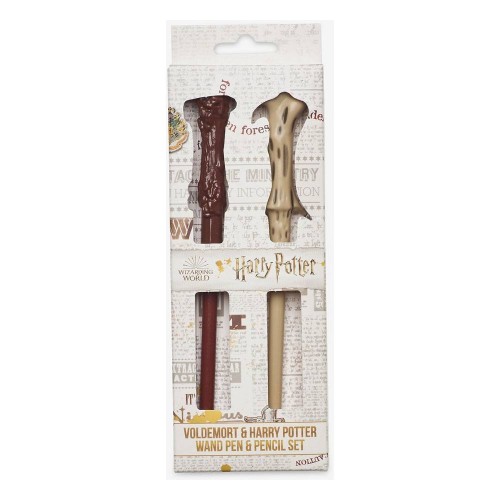 Harry Potter Voldemort & Harry Wand Pen & Pencil Set 1.jpg