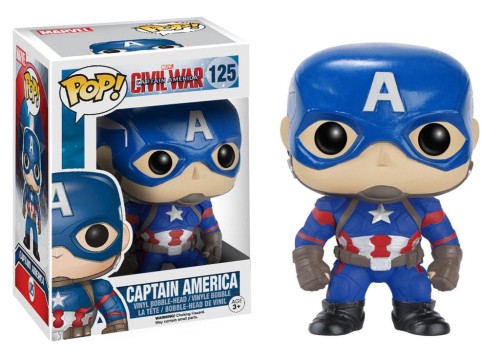 Captain America Civil War Funko POP Bobble-Head Captain America 10 cm