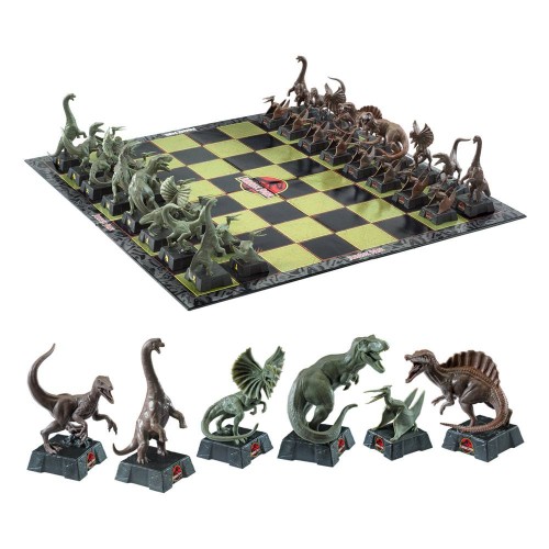 Noble Collection Jurassic Park Szachy Set Dinosaurs