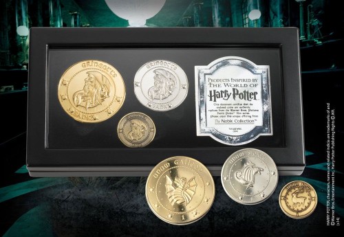 Replika Noble Collection Harry Potter The Gringotts Bank Coin Collection