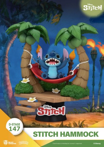 Beast Kingdom Toys Lilo & Stitch D-Stage PVC Diorama Stitch Hammock 13 cm