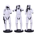 Figurki Nemesis Now Original Stormtrooper 3-Pack Three Wise Stormtroopers 14 cm