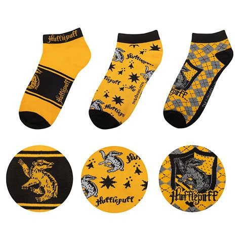 Skarpetki Cinereplicas Harry Potter Ankle 3-Pack Hufflepuff