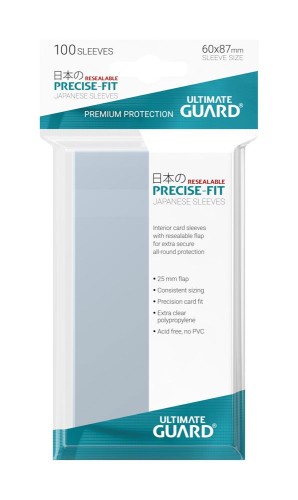 Ultimate Guard Precise-Fit Koszulki Japanese Size (100) - Resealable