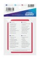 Card Dividers Przedziałki na Standard Size (10) - Red Karty Ultimate Guard