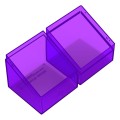 Ultimate Guard Pudełko Boulder na Karty 100+ Clear - Amethyst