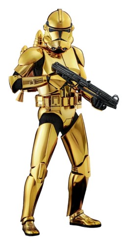 Star-Wars-Action-Figurka-1/6-Clone-Trooper-(Gold-Chrome-Version)-Exclusive-30-cm