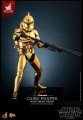 Hot Toys Star Wars 1/6 Clone Trooper (Gold Chrome Version) Exclusive Figurka 30 cm
