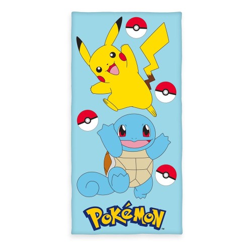 Herding Pokemon Ręcznik Pikachu & Squirtle 75 x 150 cm