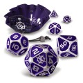 Enhance Tabletop Series Metal RPG Kości Set Purple (7)