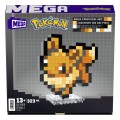 Pokemon MEGA Klocki Eevee Pixel Art Zestaw Mattel