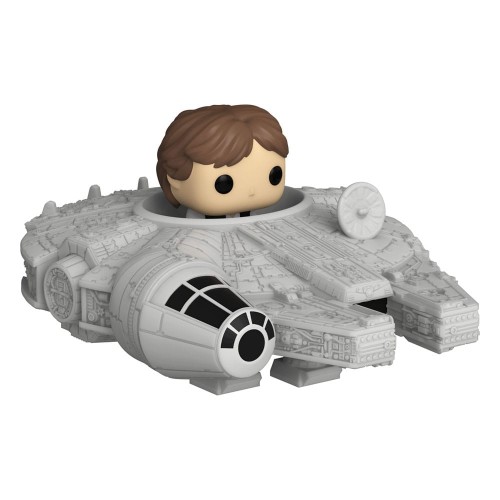 Figurka Funko Star Wars Bitty POP Rides Vinyl Display Han Solo w/Millenium Falcon 2,5 cm