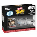Figurka Star Wars Bitty POP Rides Vinyl Display Han Solo w/Millenium Falcon Funko 2,5 cm