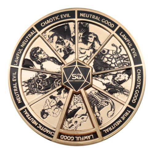 Przypinka FaNaTtik Dungeons & Dragons Badge Alignment Spinner Coloured Limited Edition