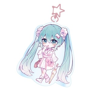 Hatsune Miku Acrylic Brelok Kawaii Summer Time 