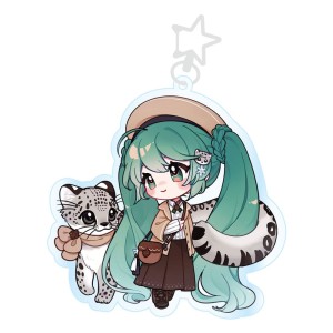 Hatsune Miku Acrylic Brelok Kawaii Winter Time 
