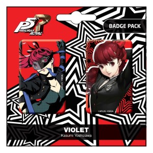 Persona 5 Royal Przypinka Badges 2-Pack Violet / Kasumi Yoshizawa 