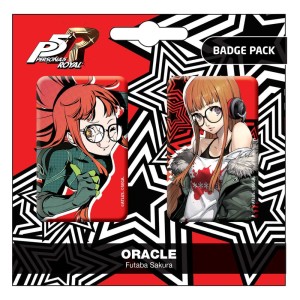 Persona 5 Royal Przypinka Badges 2-Pack Oracle / Futaba Sakura