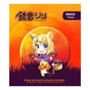 Hatsune Miku Przypinka Badge Halloween Limited Edition Kagamine Rin  