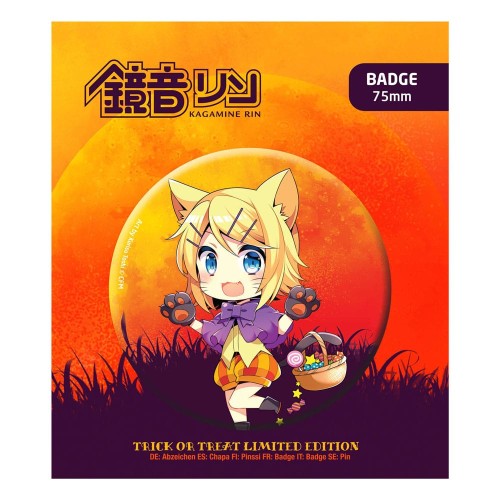 Przypinka POPbuddies Hatsune Miku Badge Halloween Limited Edition Kagamine Rin